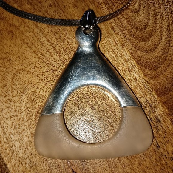 STERLING ARTISAN STATEMENT Necklace One of a Kind - Picture 1 of 3